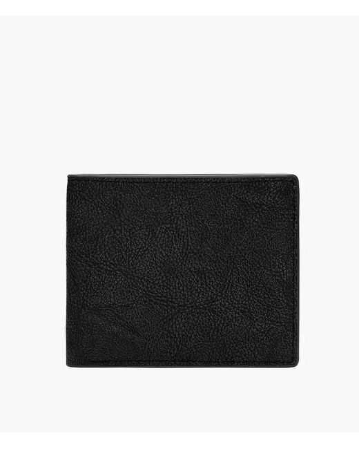 Fossil Black Steven Leather Bifold Wallet for men