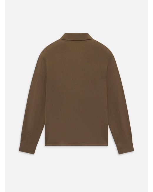 FRAME Natural Boiled Wool Shirt Sweater for men