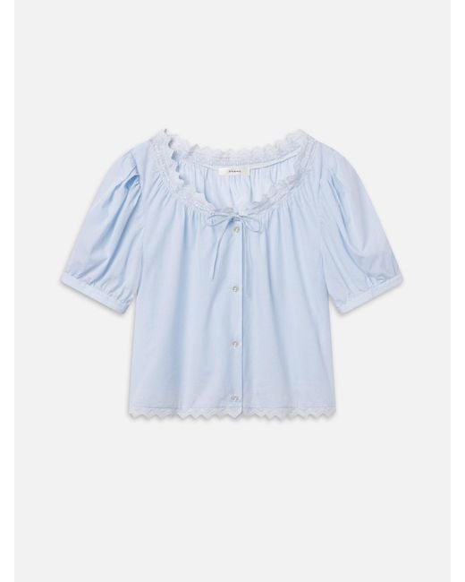 FRAME Blue The Serene Top
