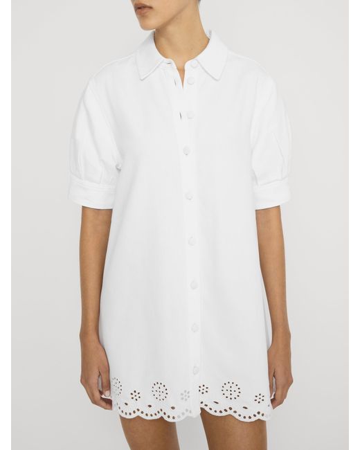 FRAME White The Eyelet Play Dress