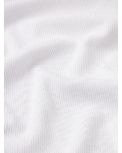 FRAME White Rib Scoop Neck Tank
