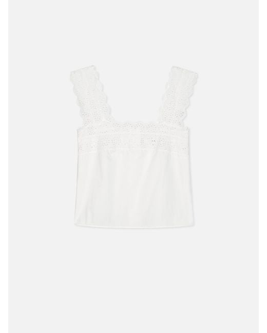 FRAME White The Eyelet Tank