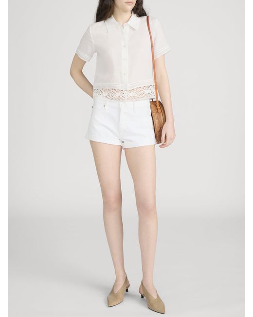 FRAME White The Darling Short