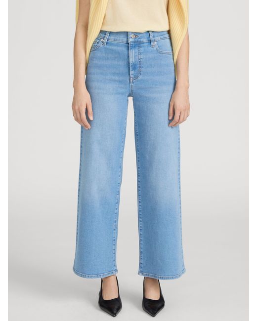 FRAME Blue Le Pixie Slim Palazzo