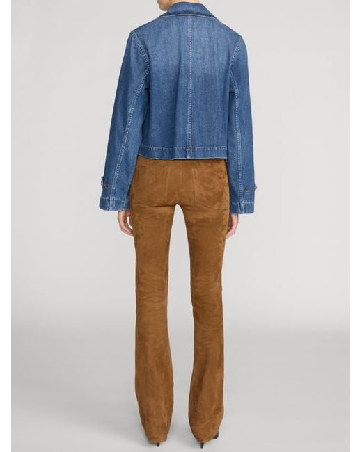 FRAME Blue The Denim Uniform Trench