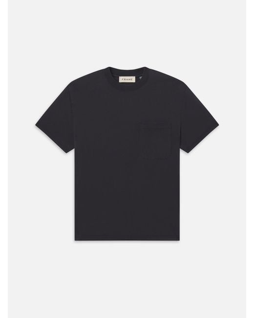 FRAME Black Light Cotton Pocket Tee for men