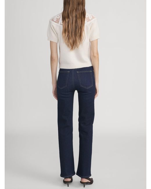 FRAME Blue Le Pixie Sleek Straight