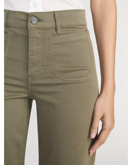 FRAME Green Le Slim Palazzo Modernist Pocket