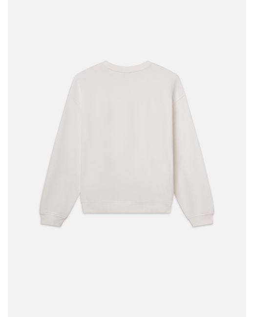 FRAME White Ritz Tonal Logo Crewneck
