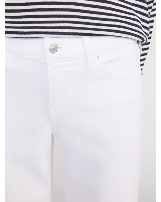 FRAME White Low Rise Le Slim Palazzo