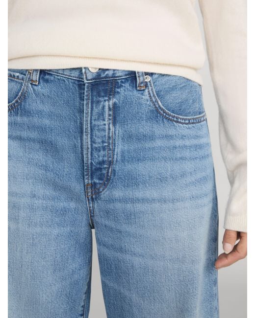 FRAME Blue The Pixie Off Duty Loose