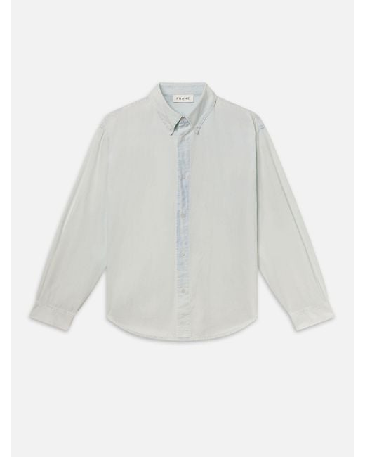 FRAME White Classic Denim Shirt for men