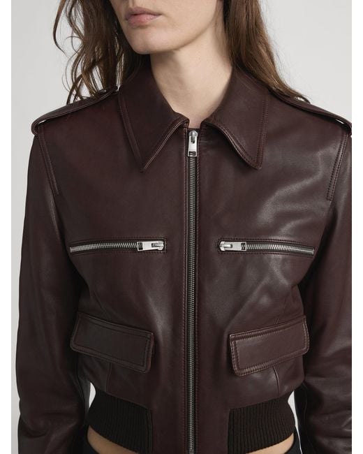 FRAME Brown The Aviator Jacket
