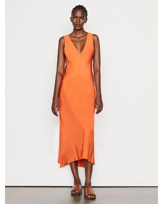 FRAME Orange Savannah Dress