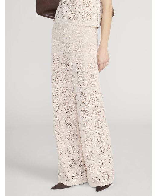 FRAME Natural The Crochet Pant
