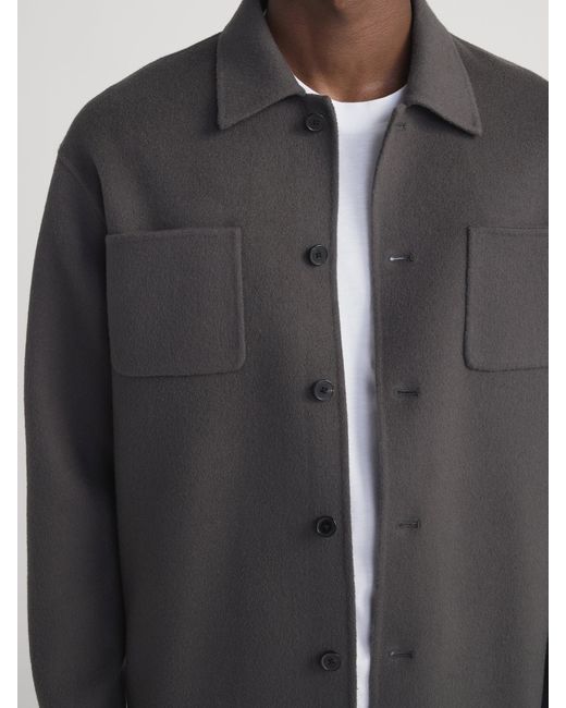 FRAME Gray Double Face Wool Trucker for men