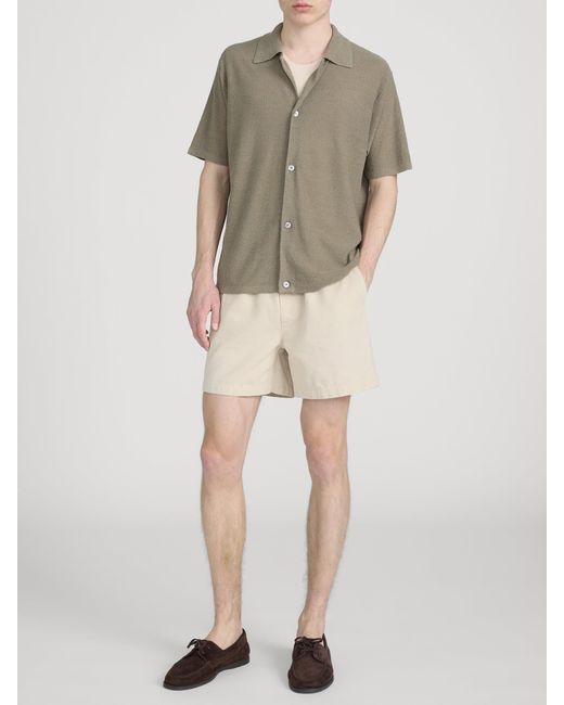 FRAME Gray Light Cotton Silk Cardigan for men
