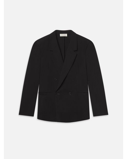 FRAME Black Tropical Wool Unlined Blazer for men