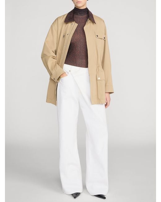 FRAME Natural The Twill Safari Jacket