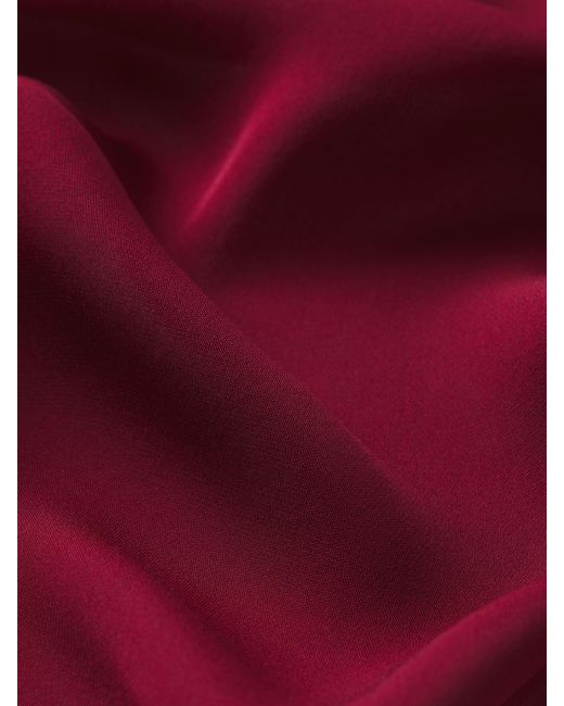 FRAME Red The Silk Serenade Blouse