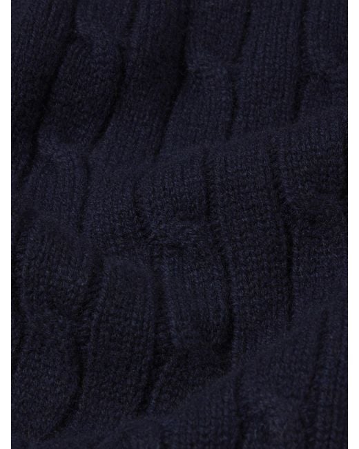 FRAME Blue Cable Polo Sweater for men