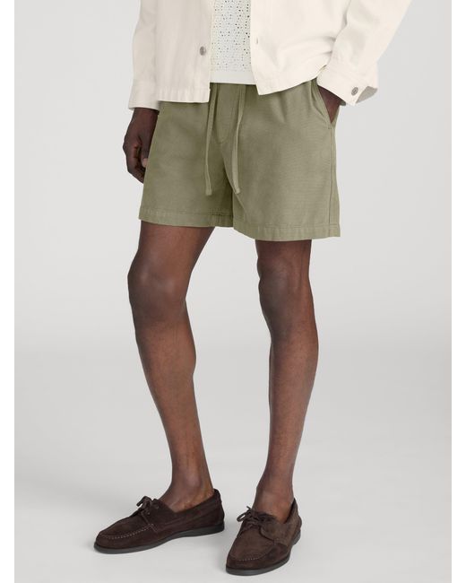FRAME Green Canvas Shorts for men