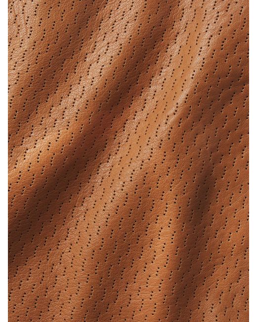 FRAME Brown The Leather Boy Short