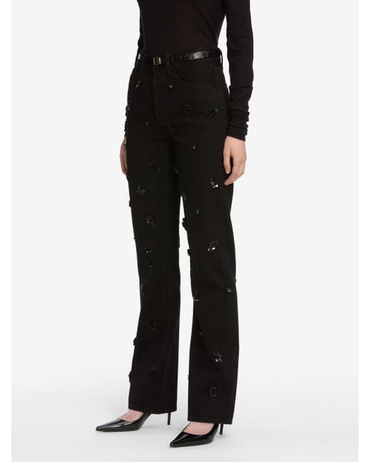 FRAME Black The Embellished Vertical
