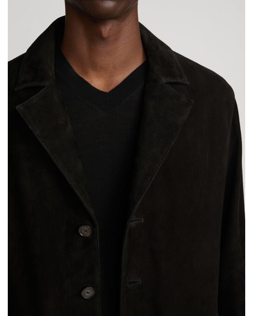 FRAME Black Suede Blazer for men
