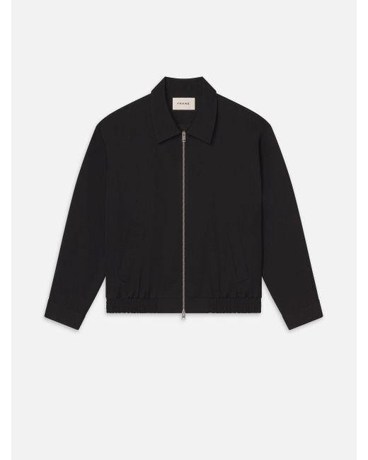 FRAME Black Wool Blouson for men
