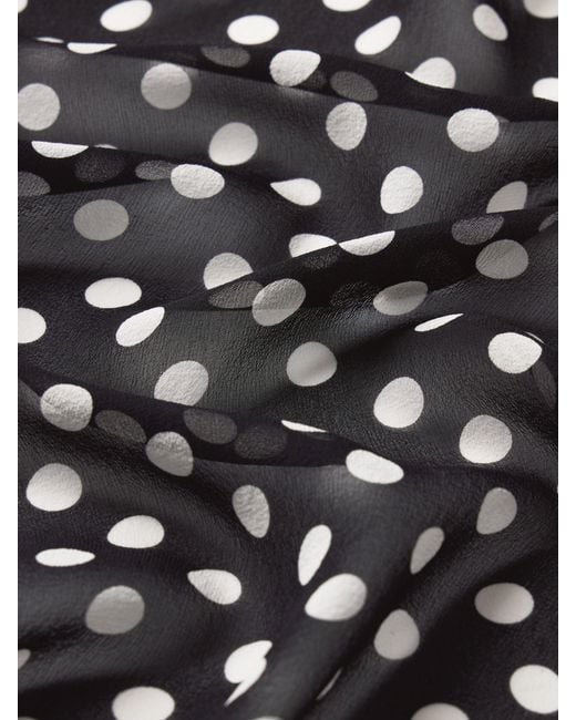 FRAME Black The Nouvelle Polka Dot Blouse