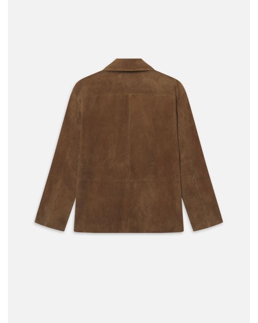 FRAME Brown Suede Blazer for men