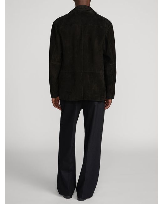 FRAME Black Suede Blazer for men