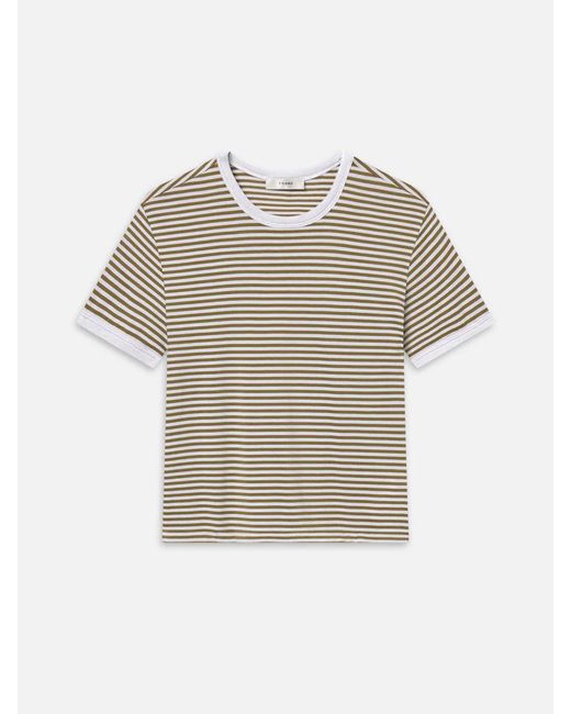 FRAME White The Ringer Baby Tee