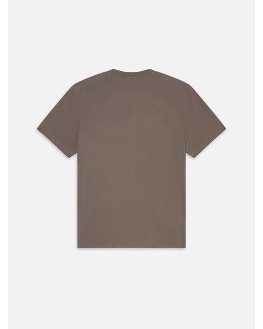 FRAME Gray Light Cotton Tee for men