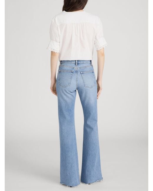 FRAME White The Keepsake Popover Top
