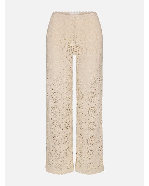 FRAME Natural The Crochet Pant