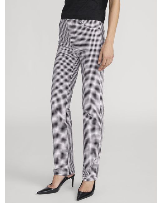 FRAME Gray Le Sleek Straight Gingham