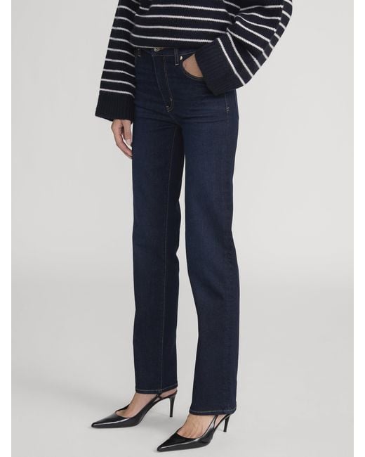 FRAME Blue Le Sleek Straight Long