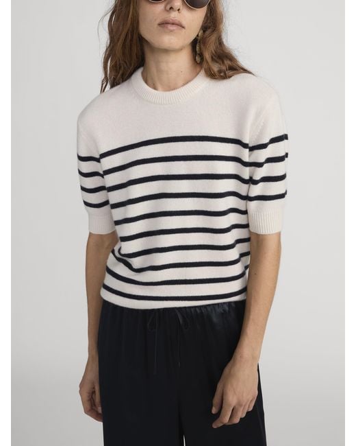 FRAME White The Cashmere Easy Crew