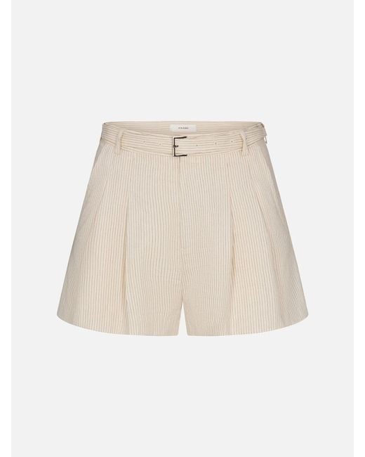 FRAME Natural The Striped Short