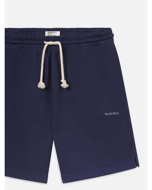 FRAME Blue Sotheby's Sweat Short