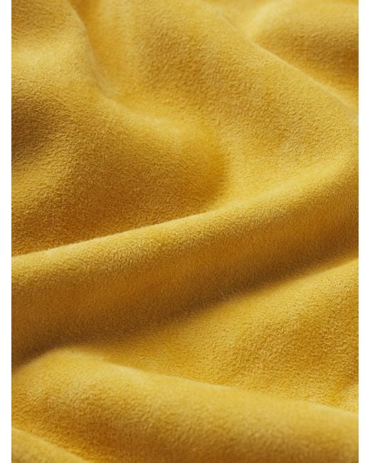 FRAME Yellow The Suede Ace Jacket