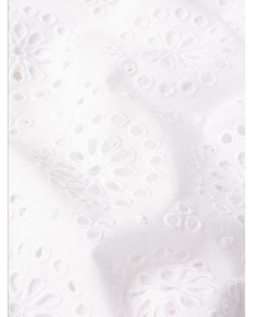 FRAME White The Solstice Eyelet Skirt