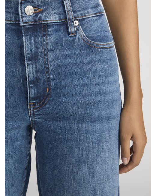 FRAME Blue Le Slim Palazzo Long