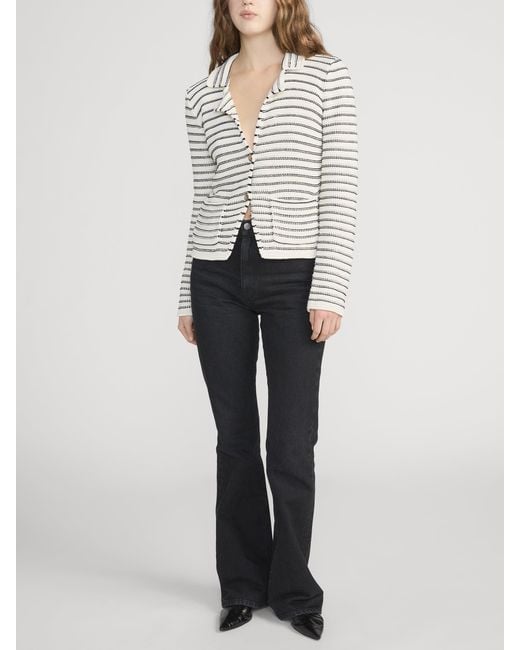 FRAME White The Crochet Blazer