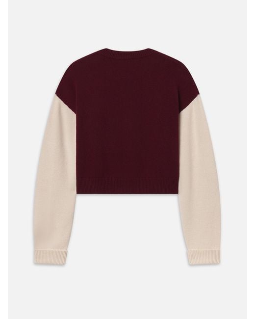 FRAME Red Sotheby's Cashmere Sweater