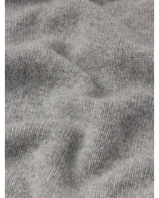 FRAME Gray Cashmere Crewneck Sweater for men
