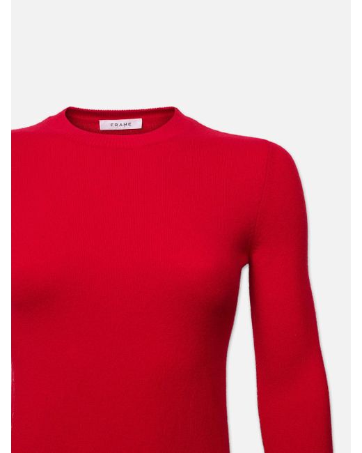 FRAME Red Lunar New Year Cashmere Crew