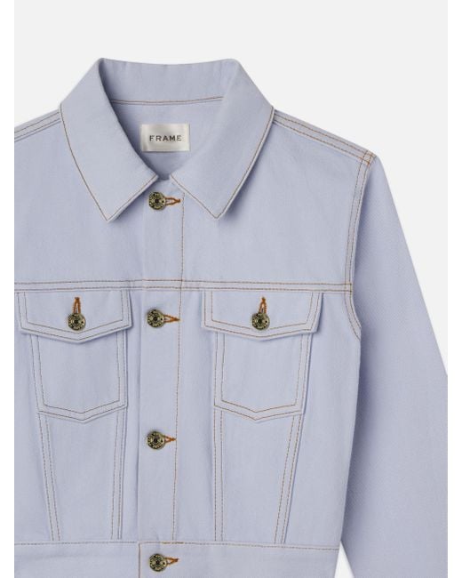 FRAME Blue The Tailored Denim Jacket